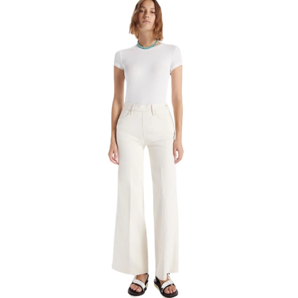 NEW MOTHER SUPERIOR The Side Zip Roller Skimp Flare Leg Jeans NWT